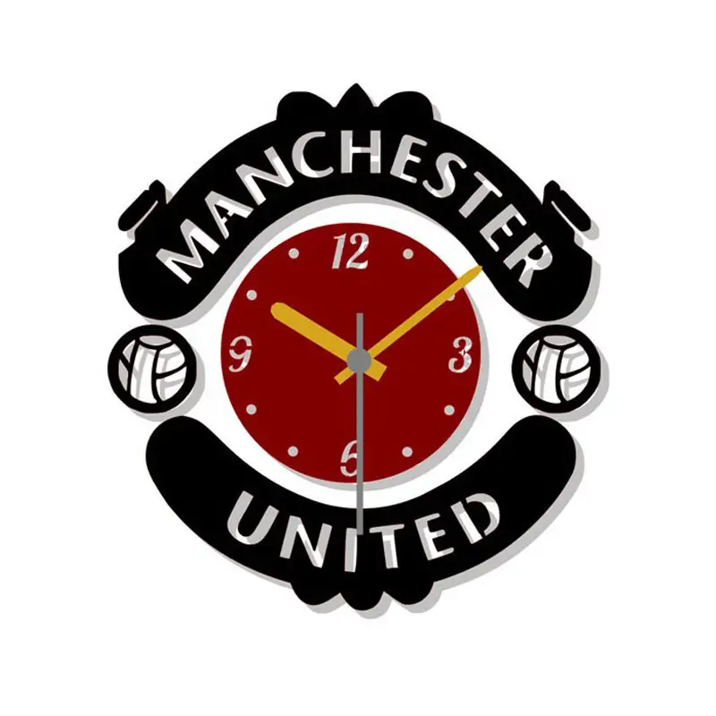Manchester United FC DIY 3D 2mm Acrylic Wall Clock (12*12 inches)