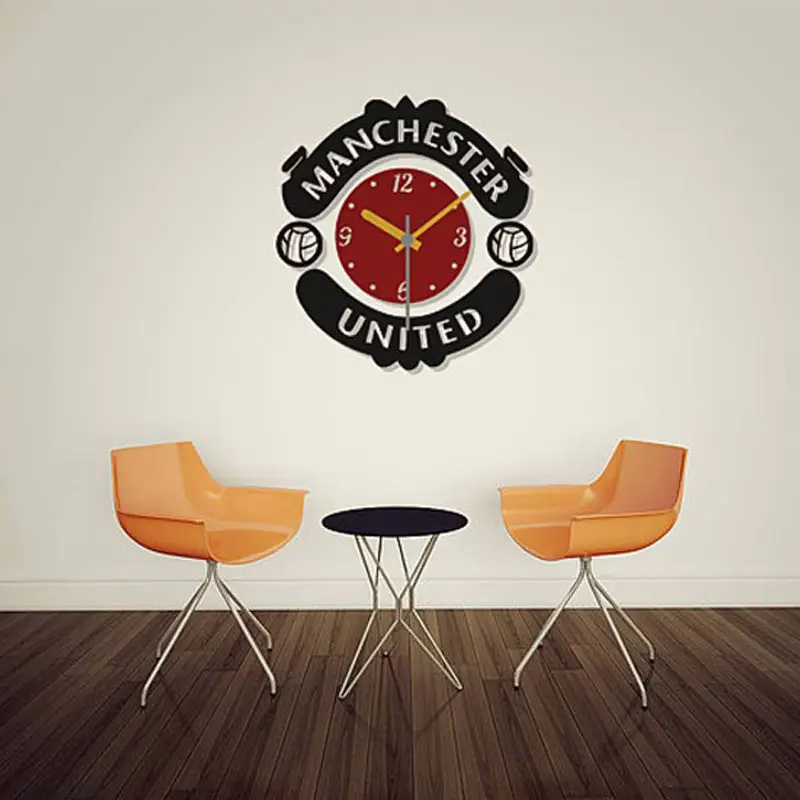 Manchester United FC DIY 3D 2mm Acrylic Wall Clock (12*12 inches)