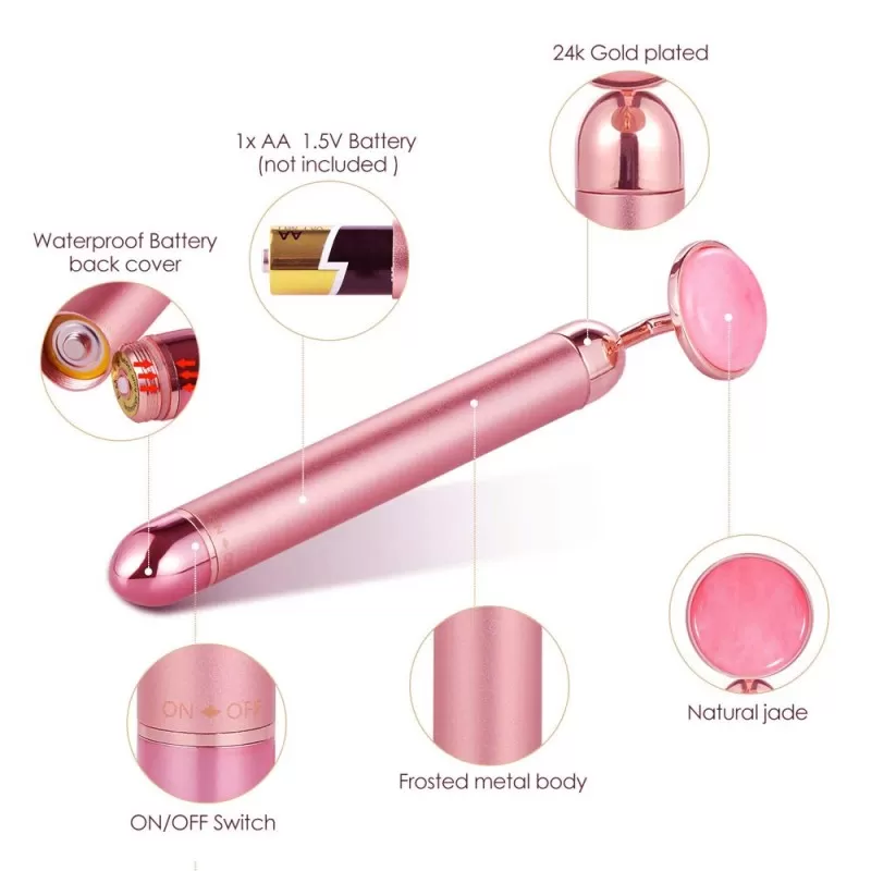 2 in 1 Flawless Face Massager & Roller - Nose Massage Face Lift Anti-Aging
