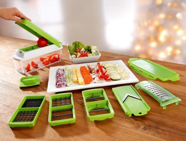 Pack of 2: Nicer Dicer + 6 Piece Measuring Cups(GM)