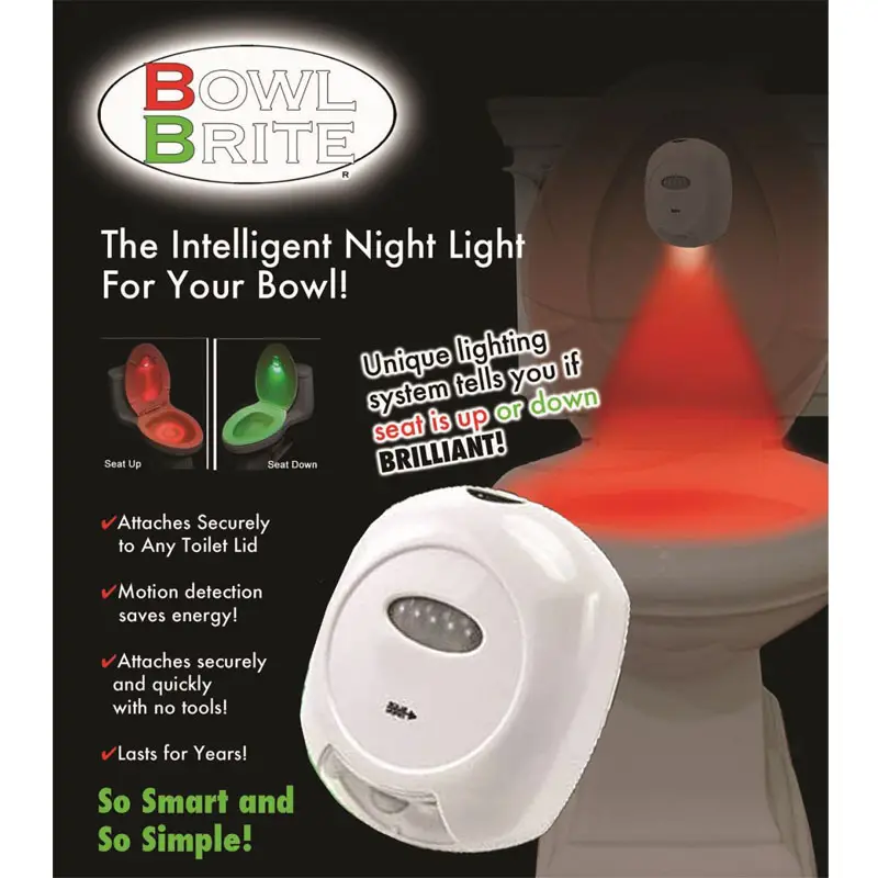 Bowl Brite - Motion Detection Night-Light For Your Bowl!