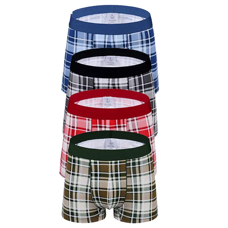 Men Checkered Boxer Shorts (Pack of 6)