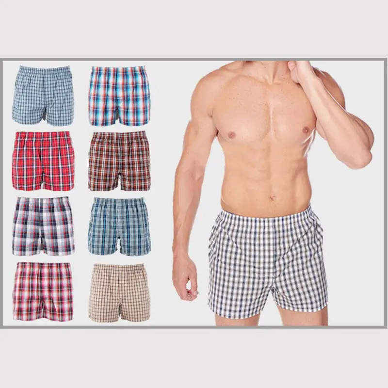 Men Checkered Boxer Shorts (Pack of 6)
