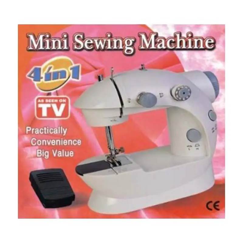 Mini Sewing Machine Portable 4 In 1 With Adapter & Pedal(GM)