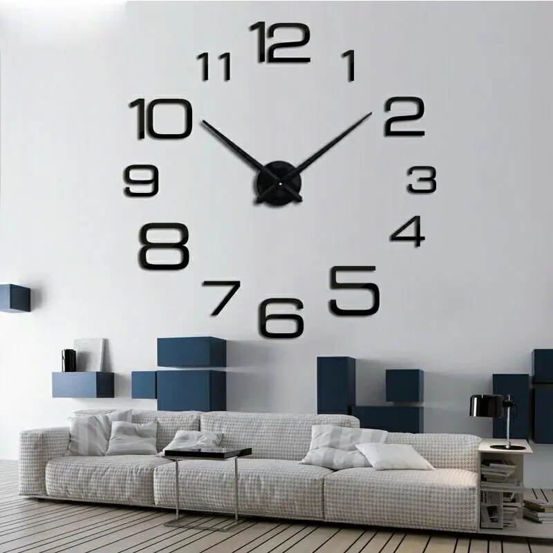 Standard Stylish Numeric DIY 3D 2mm Acrylic Wall Clock (Design 1) (42 Inches)