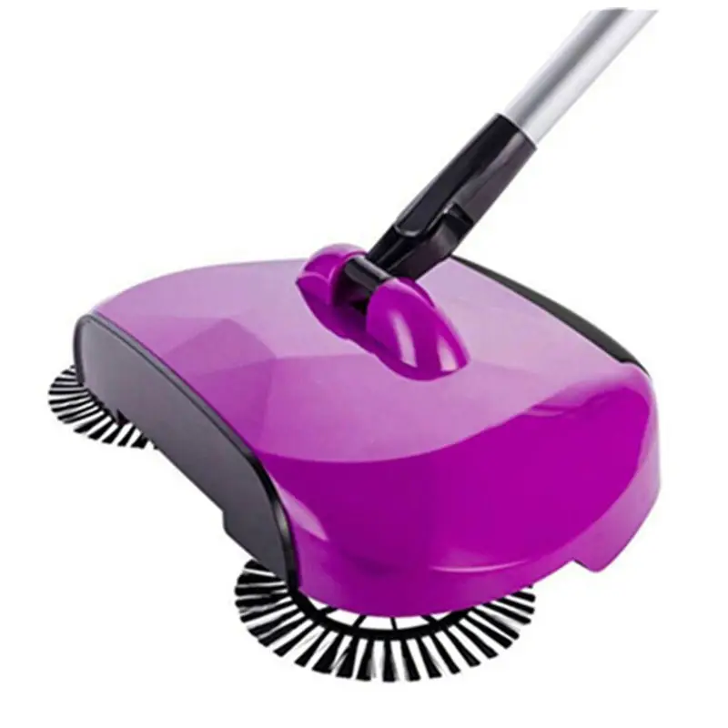 Sweep Drag All - In - One No Electricity Spin Broom Vacuum Cleaner 360 Sweep The Floor Machine