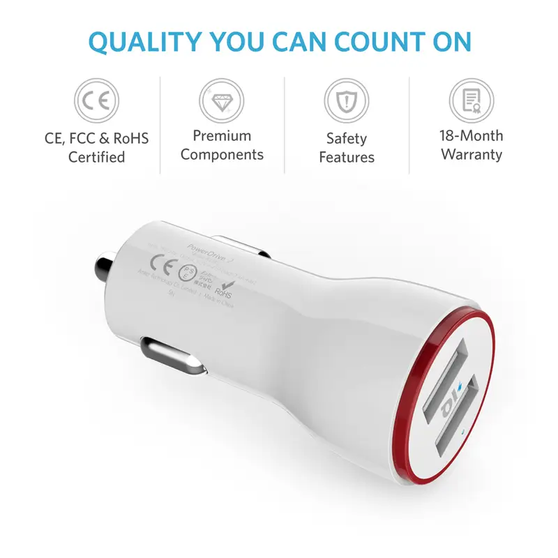Anker Power Drive 2 Ports USB Car Charger