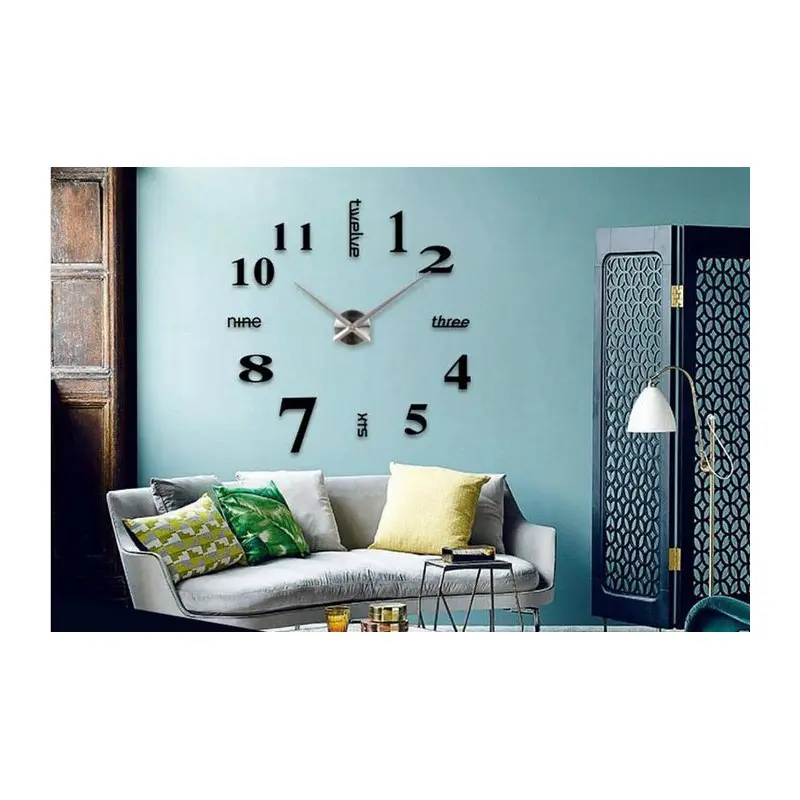 Numbers And Words DIY 3D 2mm Acrylic Wall Clock (30*30 inches)