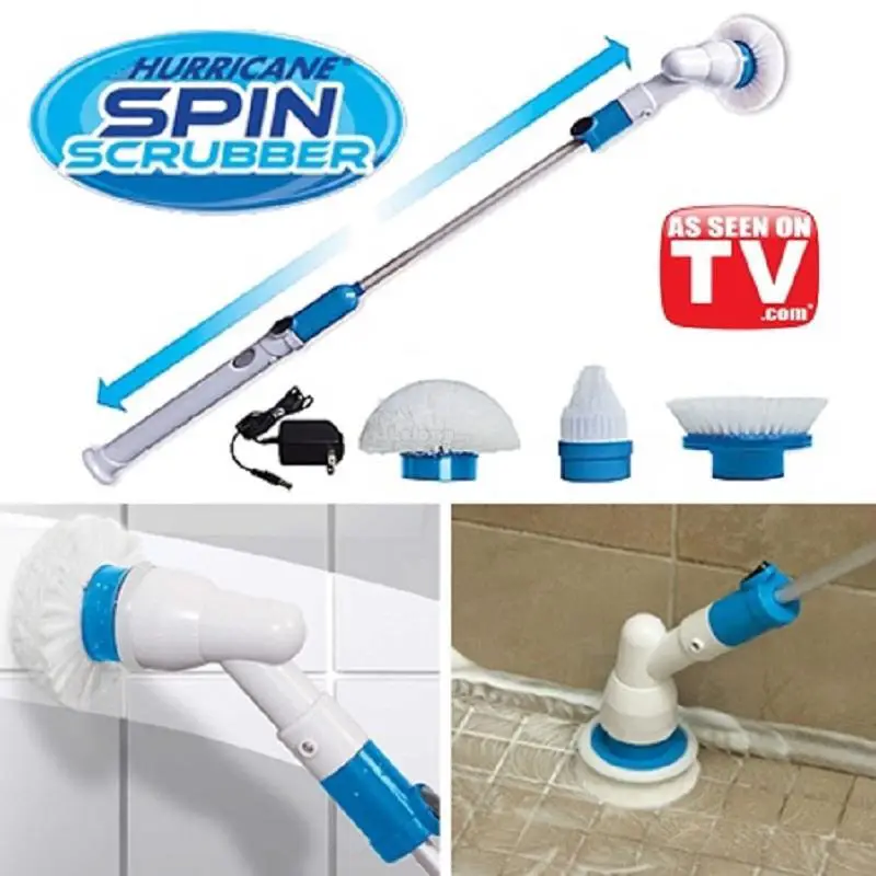 Hurricane Spin Scrubber - Cordless, Rechargeable Power Scrubber