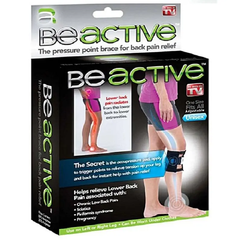 Be-Active Brace Leggings Pressure Point  Acupressure Pad Back Pain (Set Of 2)