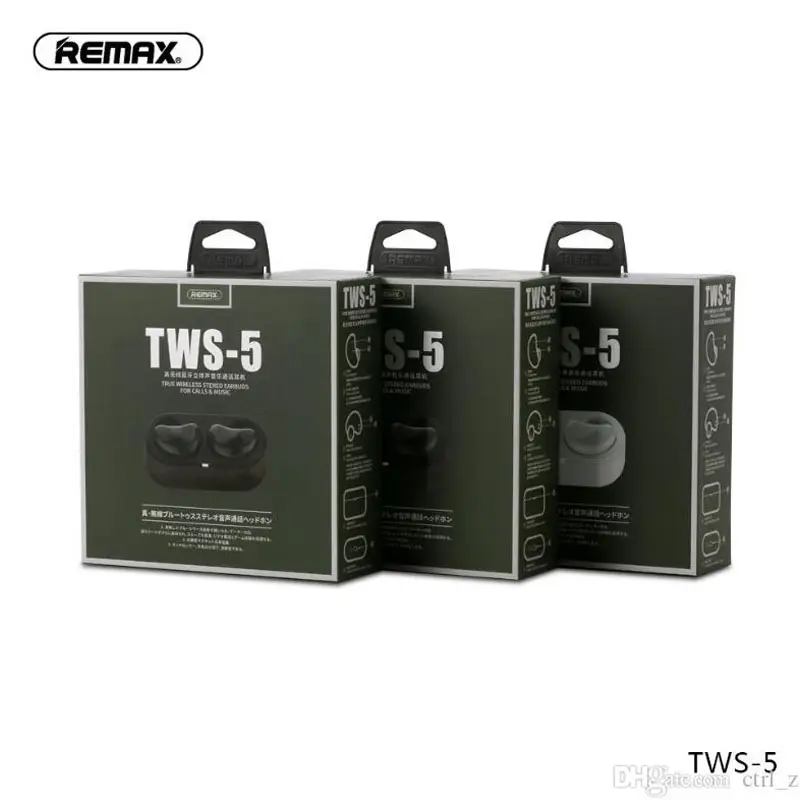 Remax TWS-5 Latest Bluetooth Earpiece (With Charging Case)