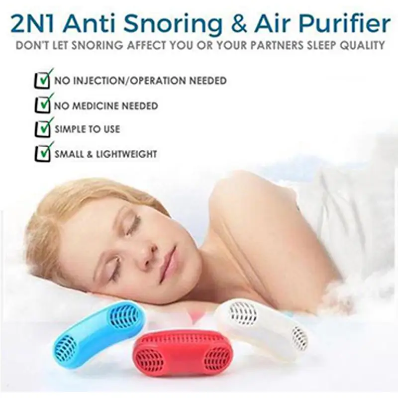 Anti Snore Device - Sleep Aid (Pack of 2)
