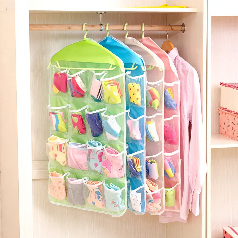 Hanging Closet Organiser Multifunctional 16 Pockets