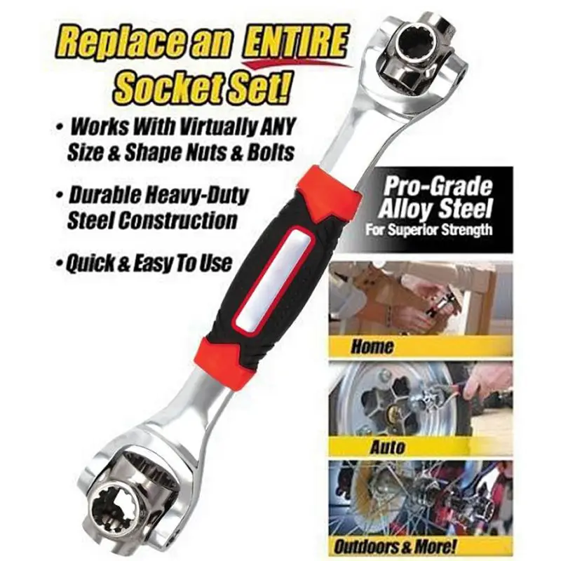 360 Degree Socket Tiger Wrench Spline Bolts Universal Car Repair Tools