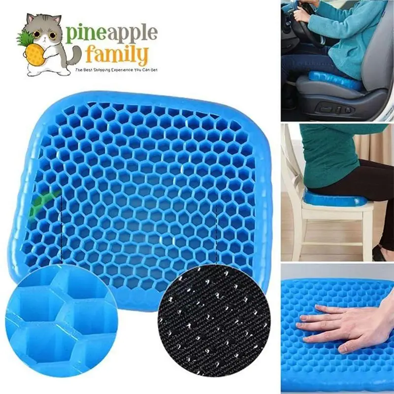 Egg Sitter Seat Cushion with Non-Slip Cover, Breathable Honeycomb Design Absorbs Pressure Points
