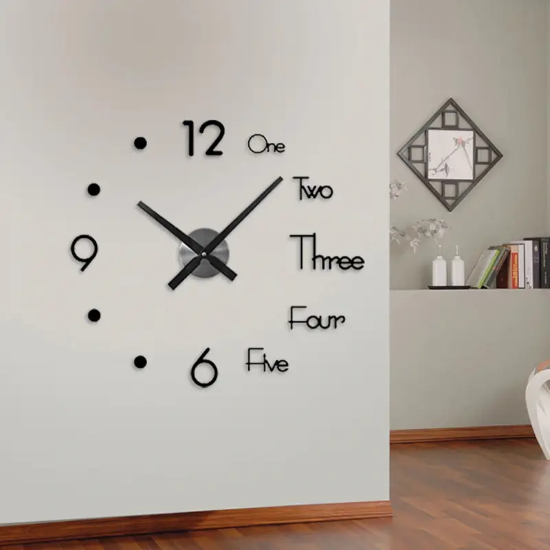Cooper Half Alphabet Wall Clock (Black Color)