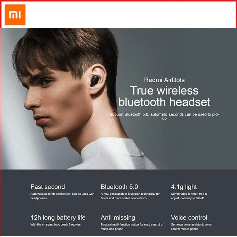 Xiaomi Redmi AirDots True Wireless Bluetooth Headset