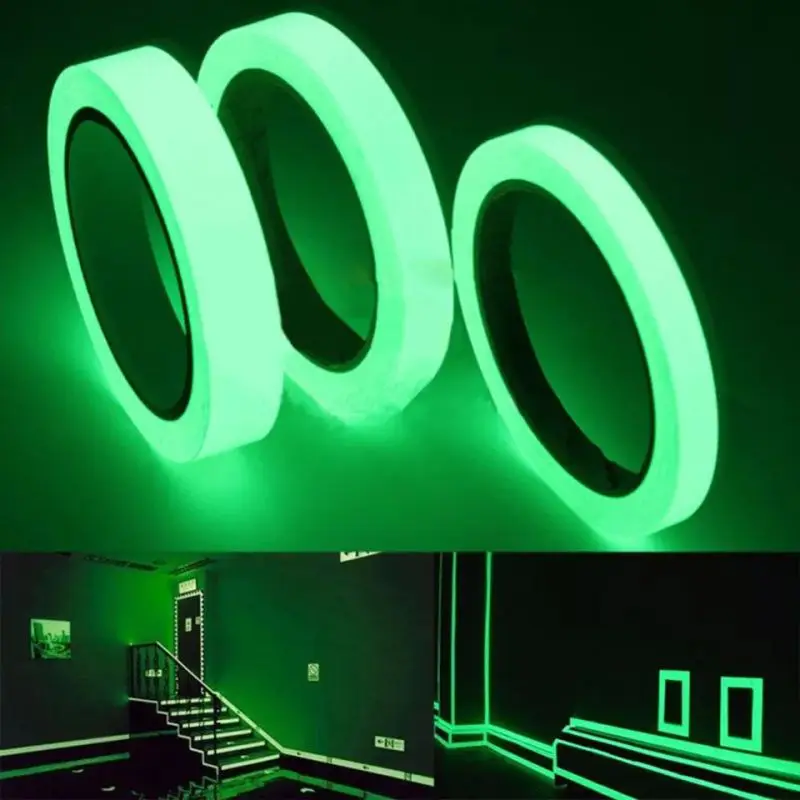 Luminous Fluorescent Night Self-adhesive Glow In The Dark Sticker Tape Safety Security Home Decoration Warning Tape