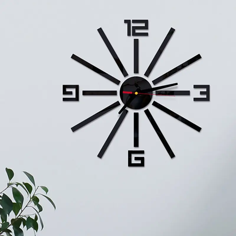 Artistic 2mm DIY 3D Acrylic Wall Clock (35*35 Inches)
