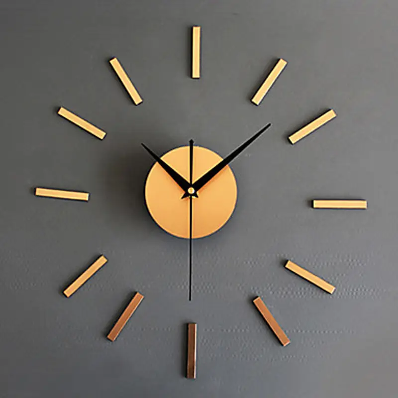 Modern Minimalist Fashion 2mm DIY 3D Acrylic Wall Clock (35*35 Inches)