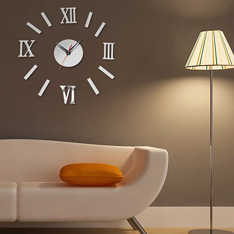 FARFI 3D Luxury 2mm DIY Acrylic Wall Clock (35*35 Inches)