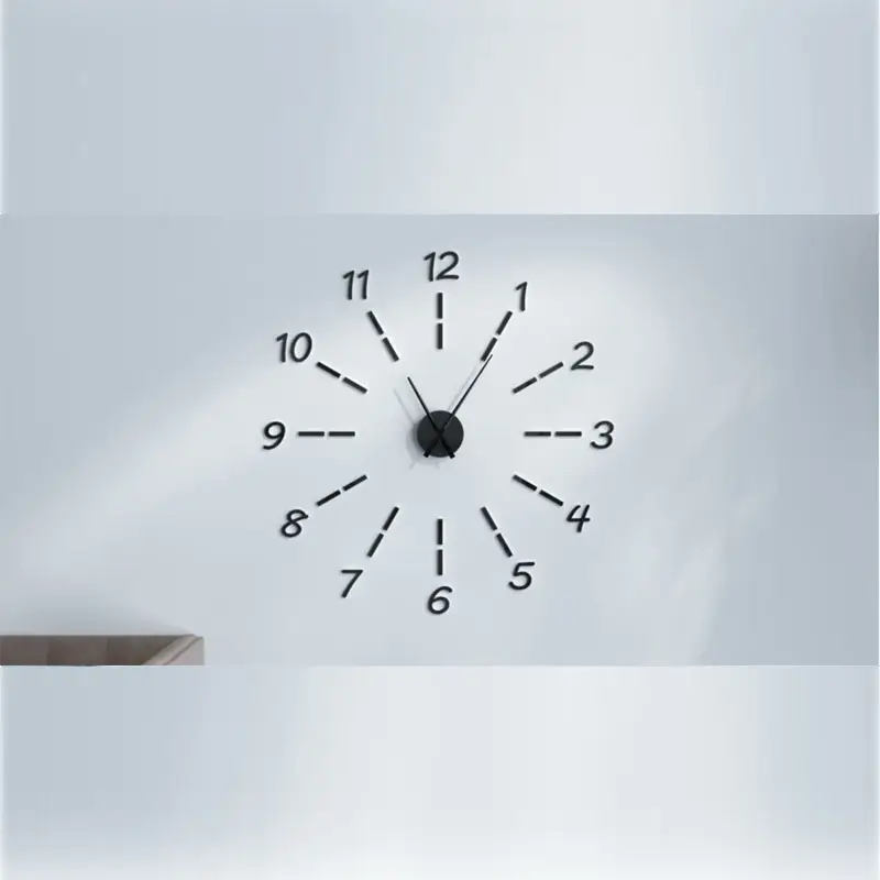 Circle arrows Luxury 2mm DIY Acrylic Wall Clock (35*35 Inches)