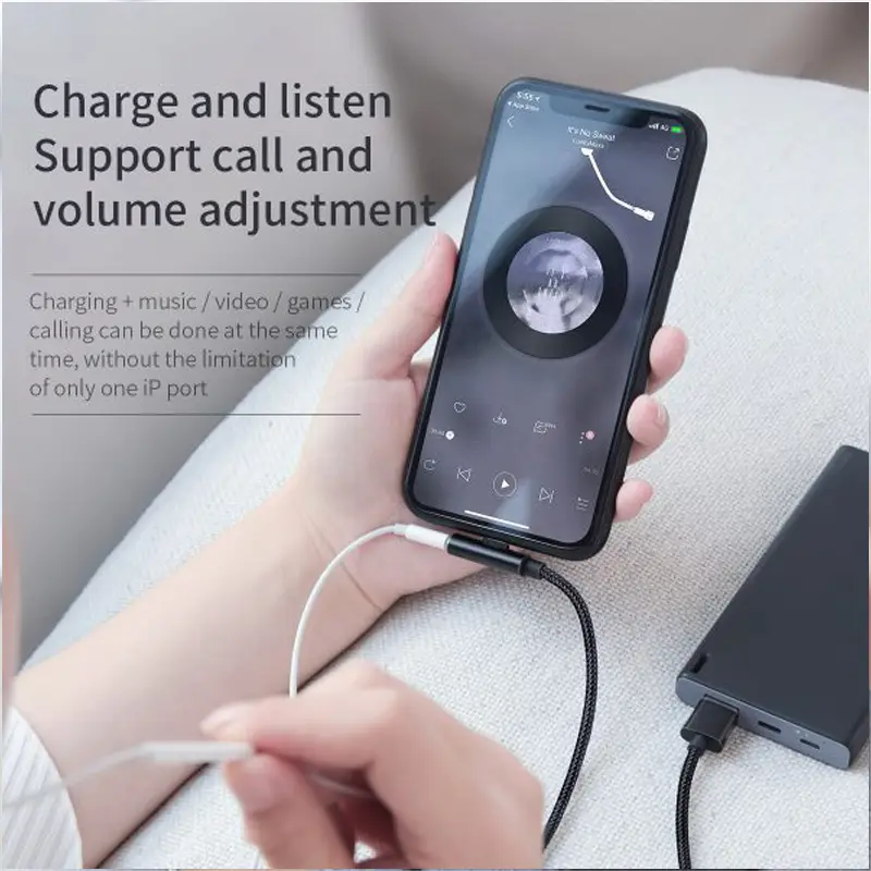 Baseus Rhythm Bent Connector Audio and Charging USB Cable (Original)