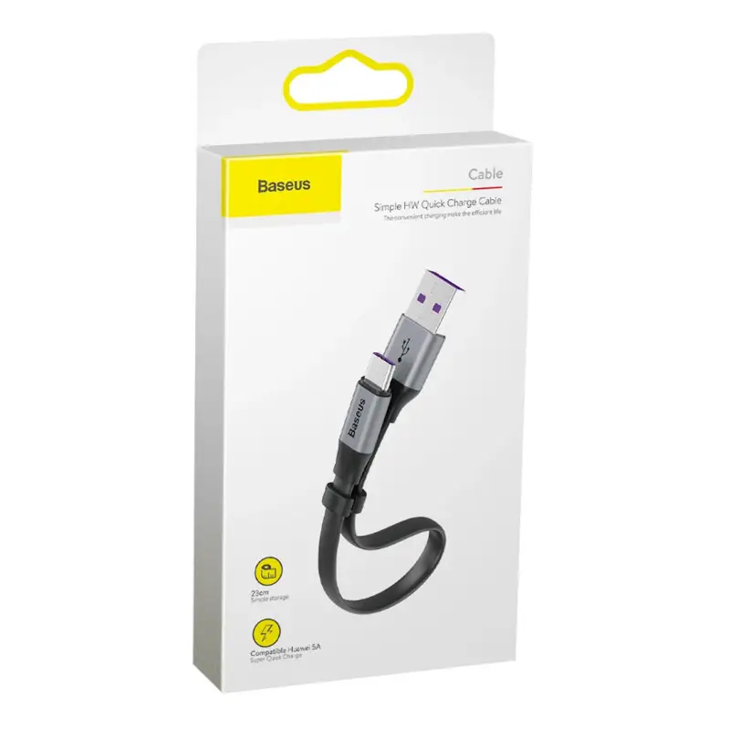 Baseus Simple HW Quick Charge Charging Data Cable USB For Type-C (Original)