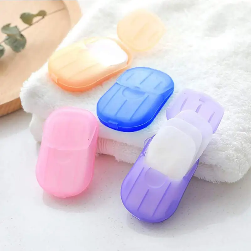 20Pcs Travel Portable Anti-Bacterial Clean Paper Soap (Pack of 5)