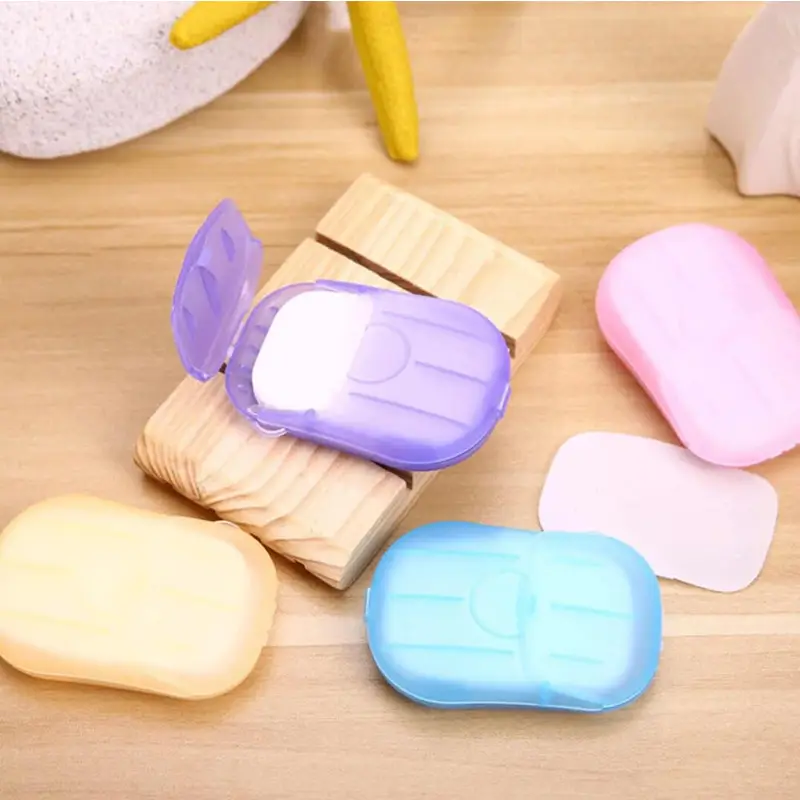 20Pcs Travel Portable Anti-Bacterial Clean Paper Soap (Pack of 5)