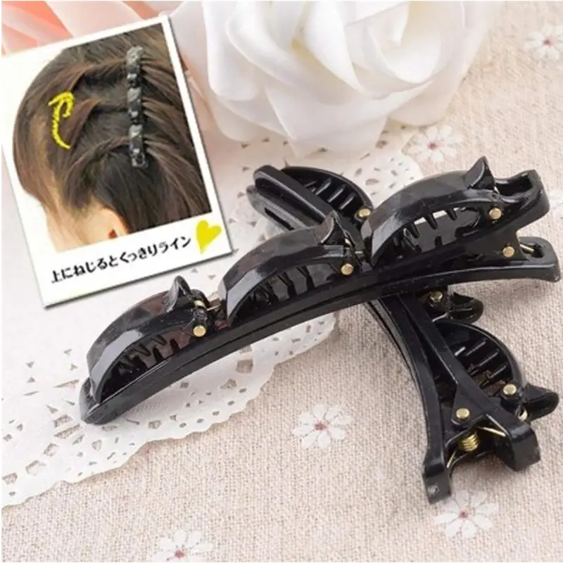 Layer Band Twist Plait Front Hair Clips Headbands (Pack Of 2)