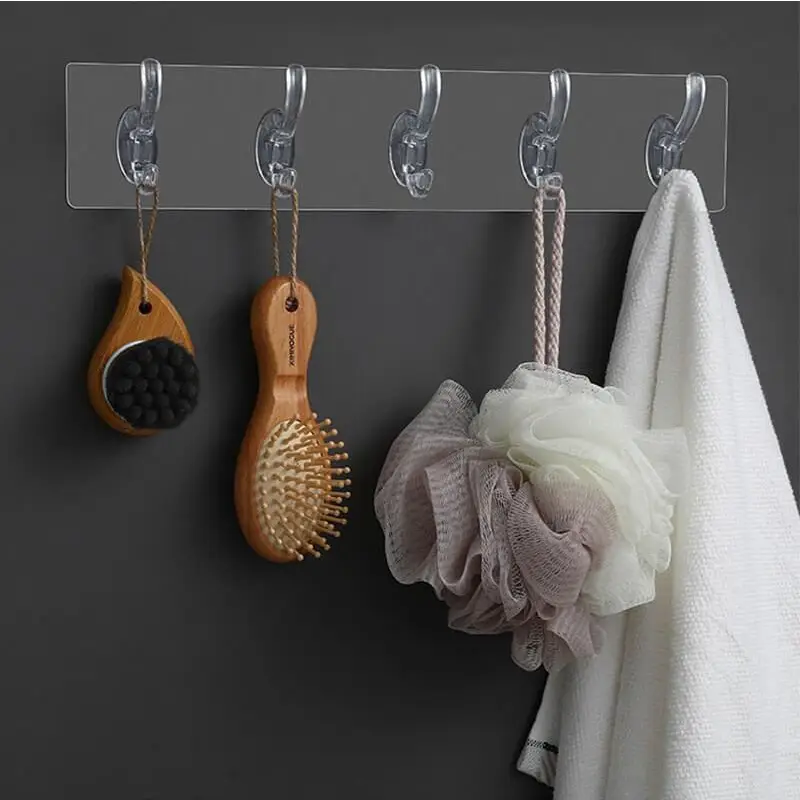 Self-Adhesive Double Hooks Hanger