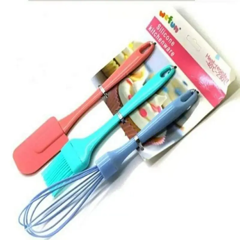 3 in1 Silicon Brush, Whisk & Spatula
