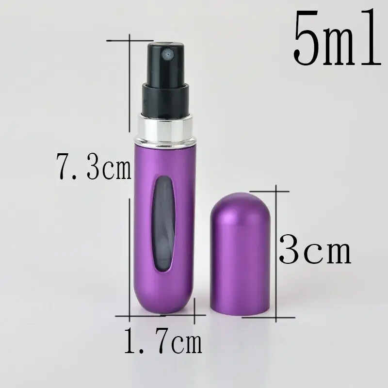 Travel Mini Refillable Empty Perfume Bottle And Atomizer 5ml (Color Choice)