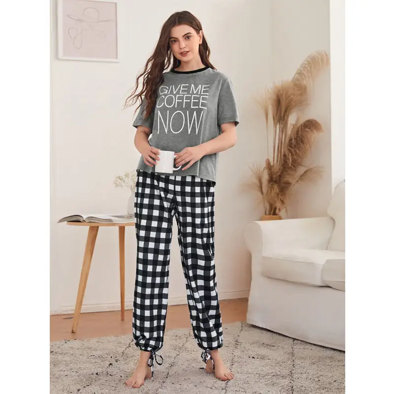 Printed Cotton Ladies Sleep Dress Night Wear with Shirt and Trouser (Design-101)