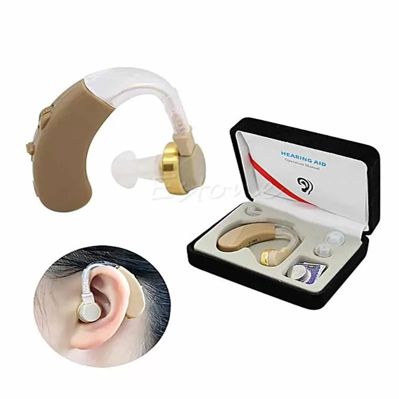 Hearing Aids Aid Behind The Ear Sound Amplifier Adjustable Kit