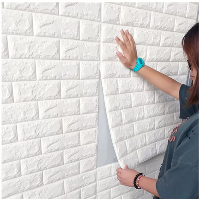PVC 3D Moistureproof Background Wall Brick Sheet