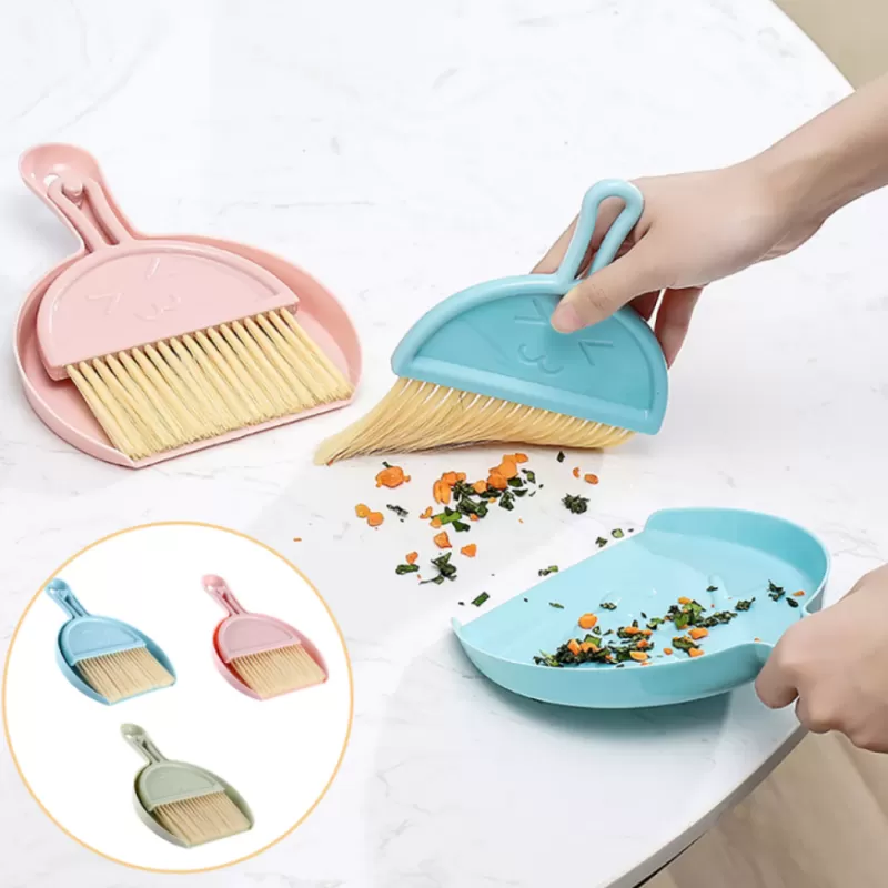 New Home Cleaning Desktop Mini Broom With Dustpan