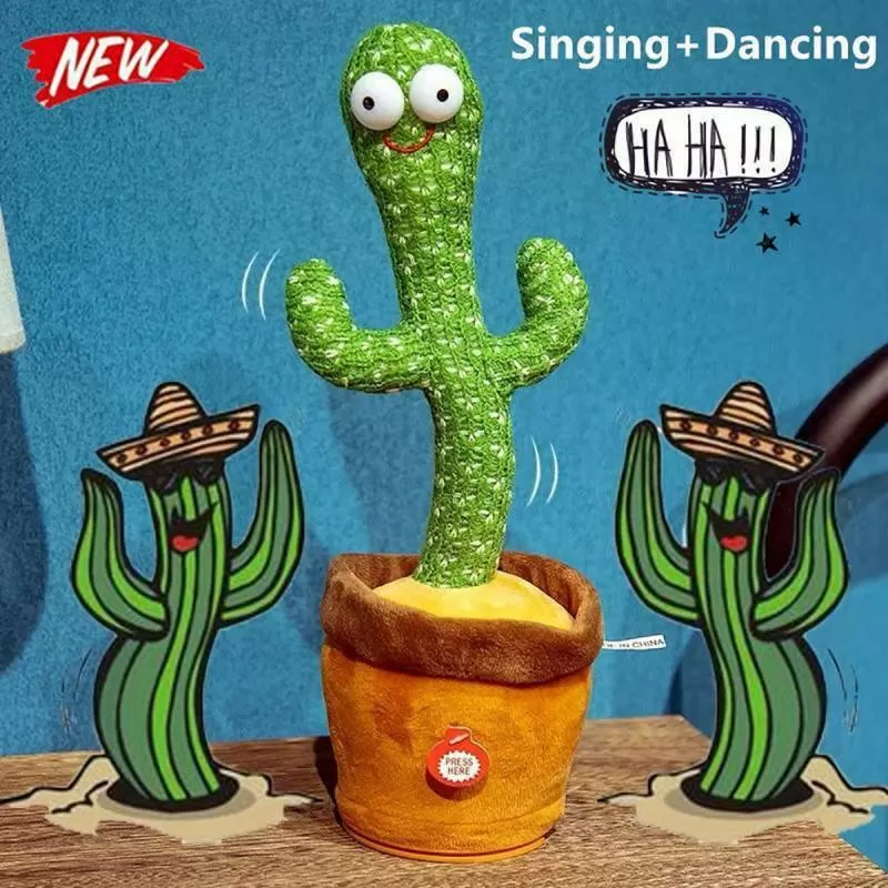 Dancing Cactus Plush Toy Electronic Shake Dancing Toy