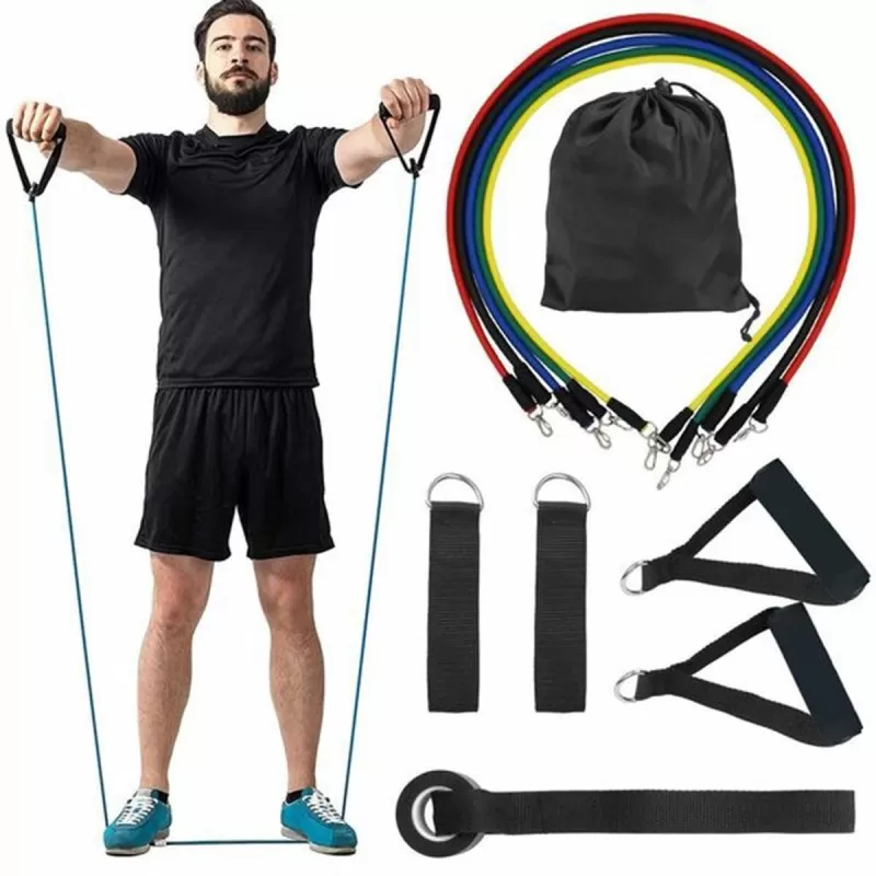 11 in 1 Resistance Band for Home Workout Sessions Premium Quality Resistance Band for Body Shaping