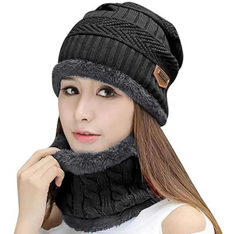 Best Quality Winter Warm Cap & Collar for Women