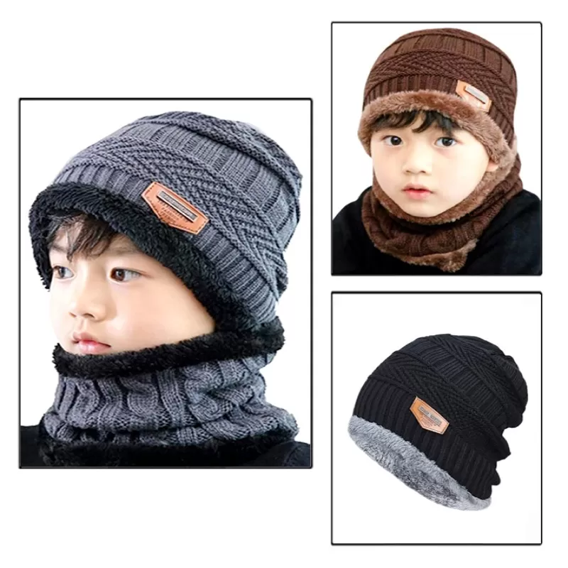 Best Quality Winter Warm Cap & Collar for Kids