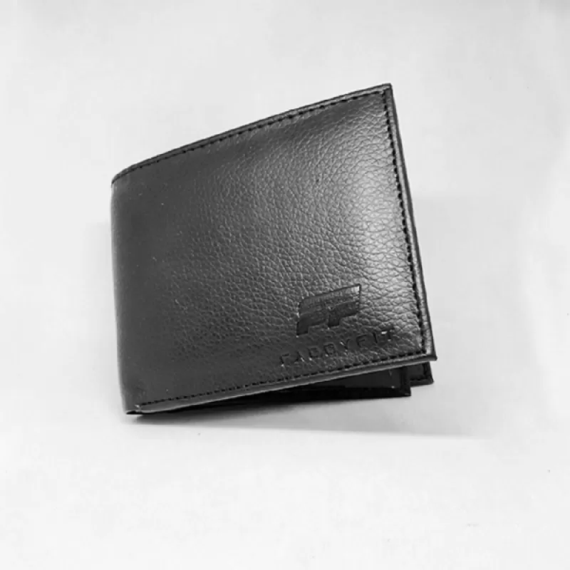 Men’s Leather Wallet (Textured Sleek Black)