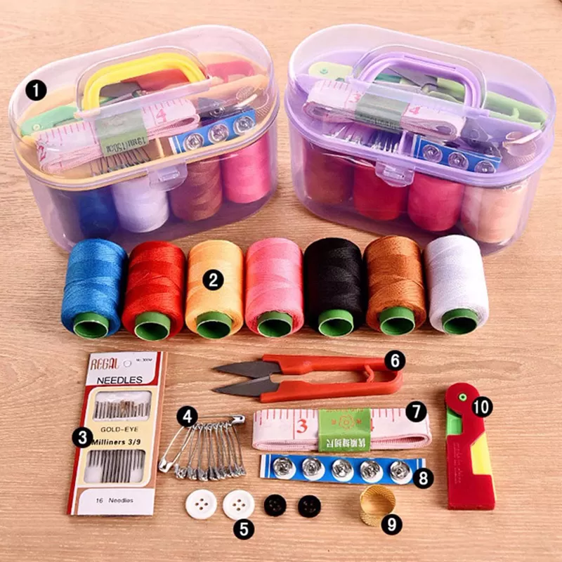 Sewing Kit Set Thread  Needle,Hand Tape Scissor Storage universal sewing accessories