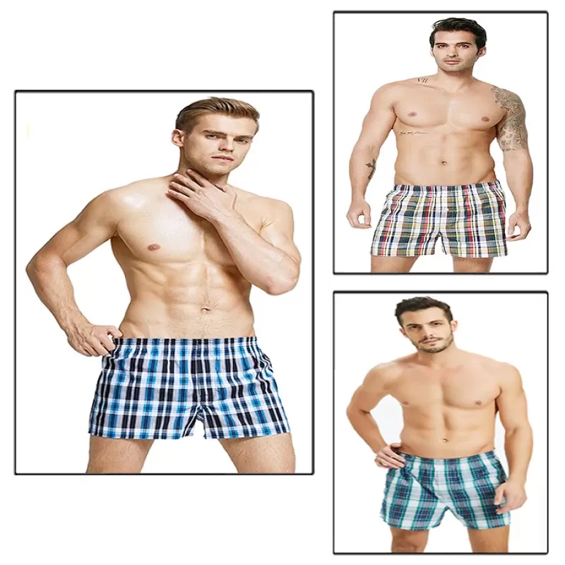 Pack of 3 – Printed Boxer Shorts for Men