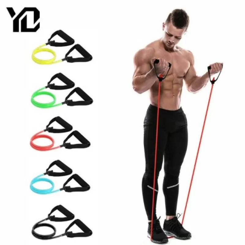 Pack of 3- Resistance Band Pull Rope Elastic for fitness Yoga Rubber Tensile Band Workout Pull Rope Expander Stretch Training For men