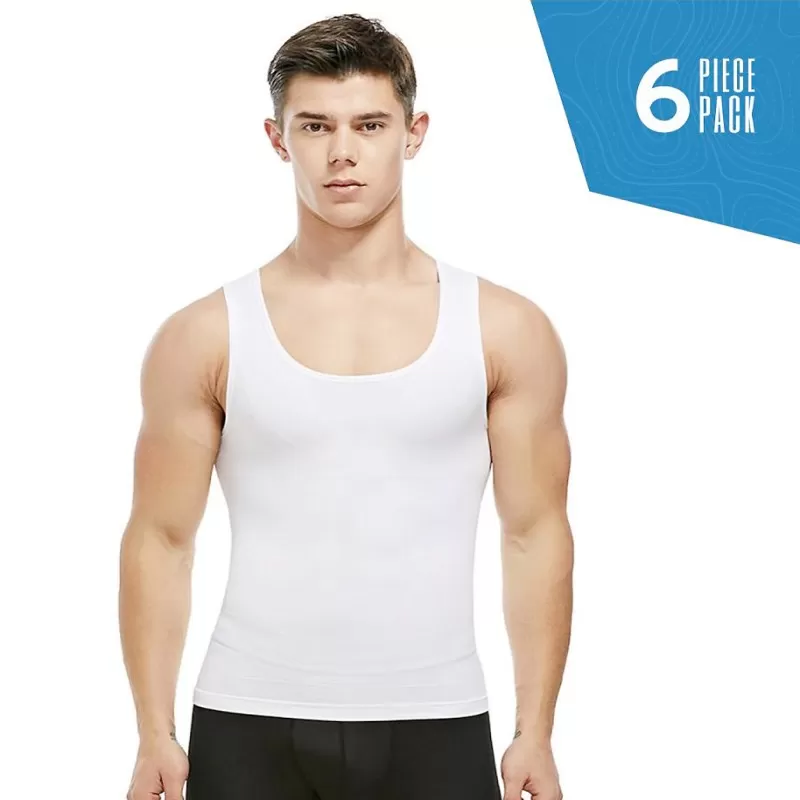 Pack of 6 – Branded Cotton Luxury Sleeveless Vest for Men