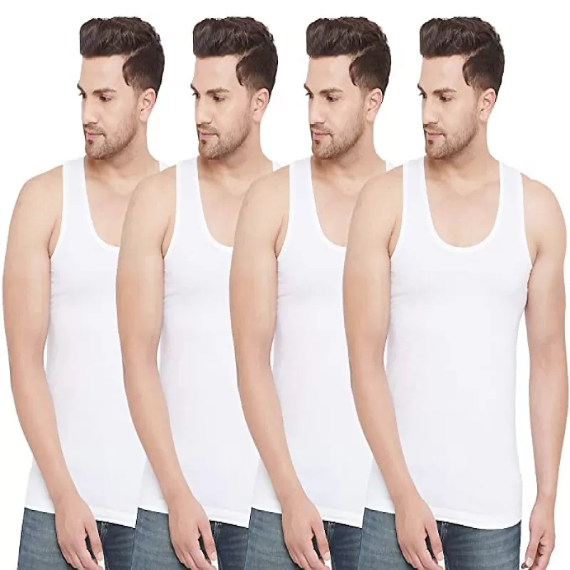 Pack of 6 – Branded Cotton Luxury Sleeveless Vest for Men
