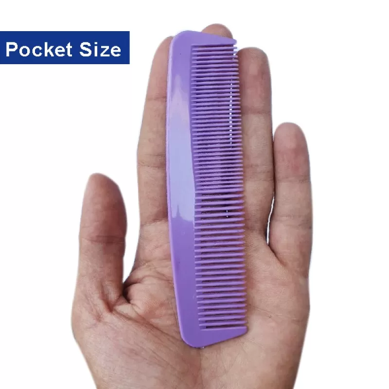 3 pc set Pocket Comb for hair Men & Women Small travel Comb Pocket Size plus Cotton Buds packet