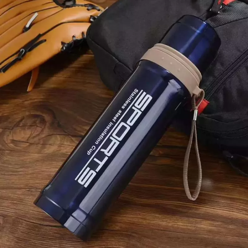 Hot N Cool Sports Vacuum Flask Stainless Steel Water Bottle For School Kids(750ML)